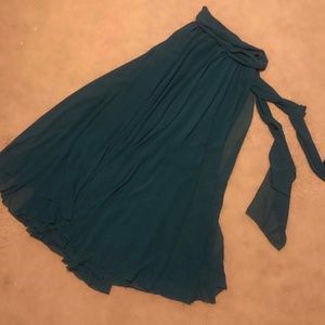 Etsy bow tie elastic waist maxi skirt